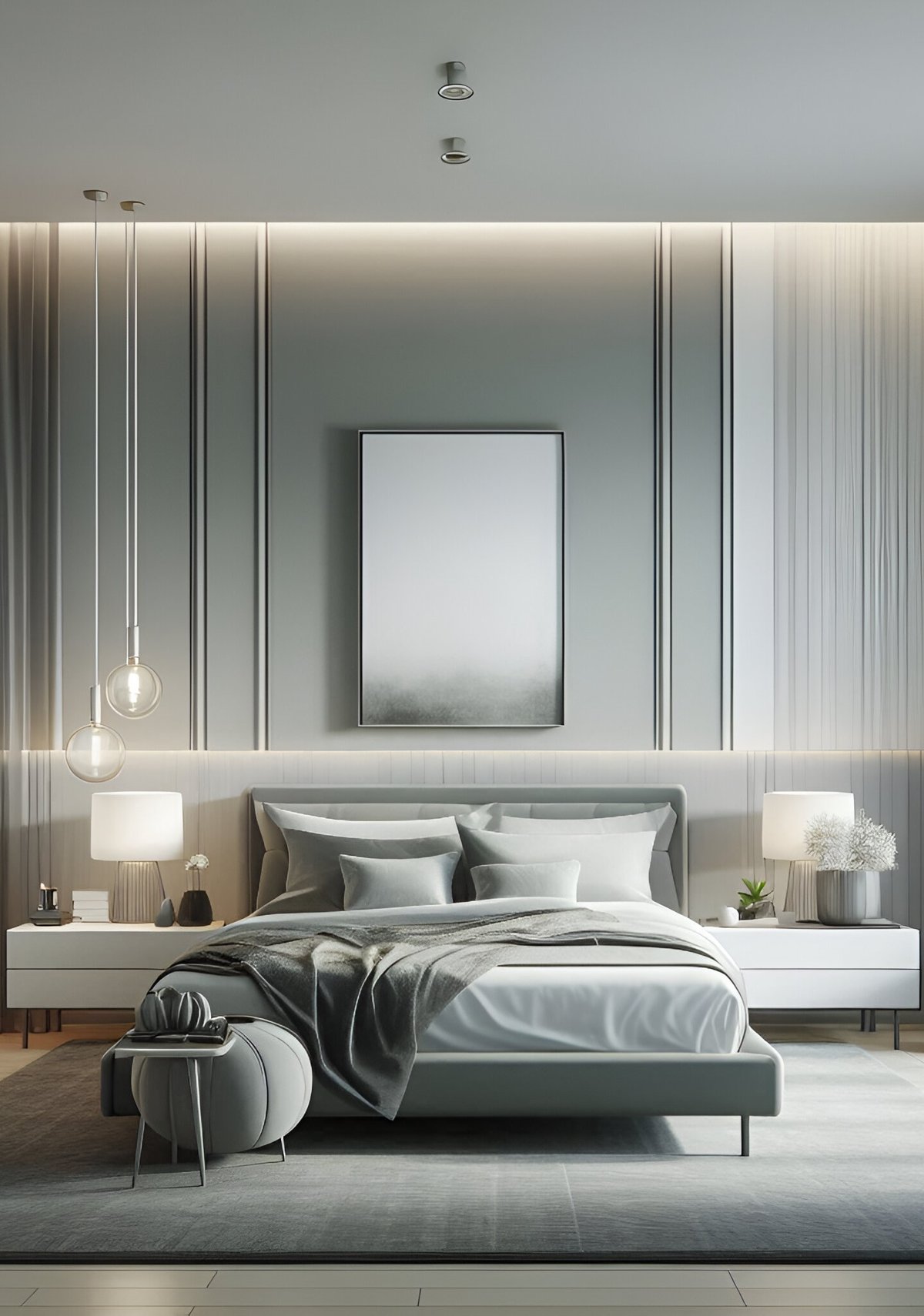 Progetto di design per camera da letto